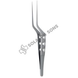 Yasargil Bayonet-Shaped Dissecting Micro Forceps, Smooth Tip
