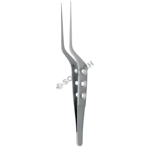 Yasargil Bayonet-Shaped Dissecting Micro Forceps, Smooth Tip