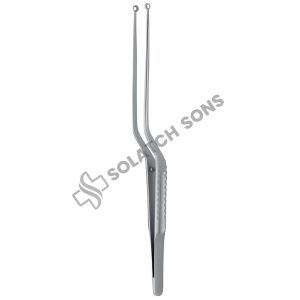 Micro Tumor Grasping Forcep, Bayonet-Shaped, Jaw Spoon Shaped, 3 mm, 22 cm – 8 3/4