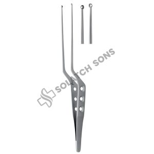 Yasargil Bayonet-Shaped Micro Tumor Grasping Forcep, Light Perforated Handle, Ø 3–7 mm, 22–24 cm