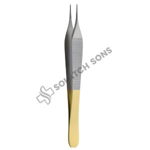 Micro Adson Delicate Dissecting Forceps, Smooth Tip, STR, 0.8 mm, 12 cm