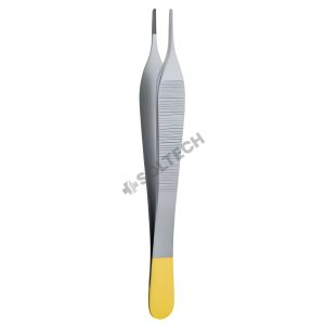 Adson Delicate Dissecting Forceps, Smooth Tip (STR), 1.5 mm, TC, 12 cm / 15 cm