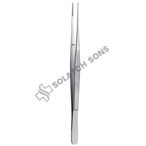 Brain Delicate Dissecting Forcep – STR, 1 mm, 17.5 cm (7")