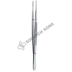 Gerald Dissecting Forceps, STR / CVD, 1 mm, 17.5 cm (7")