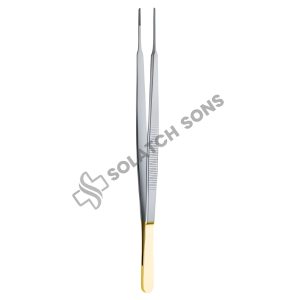 Gerald Dissecting Forcep – STR, 1 mm, 17.5 cm (7") TC