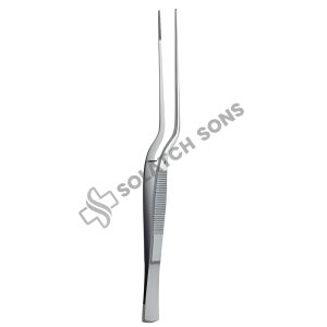 Taylor Bayonet-Shaped Dissecting Forcep with Dissector End – STR, 1.5 mm, 18.5–19.5 cm (7 1/4" – 7 3/4")