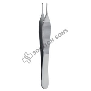Standard Adson Delicate Tissue Forcep – 1.5 mm & 2 mm, 12–15 cm (4 3/4" – 6"), 1:2 & 2:3 Jaw Patterns