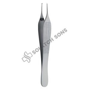 Micro-Adson-Biemer Forcep – Teeth in Oblique Position, 1.5 mm, 12 cm (4 3/4")