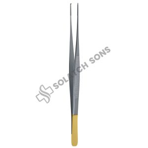Micro-Semken Delicate Tissue Forcep – STR, 1 mm, 14.5–18 cm (5" – 7"), 1:2, TC