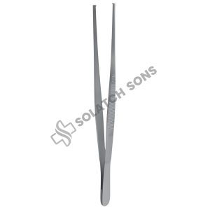 Stille-Barraya Tissue Forceps – Cross Serrated, STR, 3 mm, 18–25 cm (7"–10"), 3:4