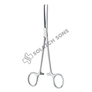 Ochsner Hemostatic Forceps Set 1x2 Teeth Straight and Curved 13 cm 14 cm 16 cm 18 cm Surgical Instrument