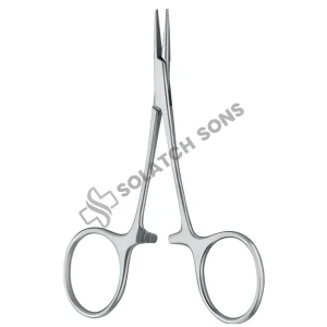 Ligature Hemostatic Forcep – Smooth, Straight (STR), 9.5 cm (3 3/4") Surgical Clamp