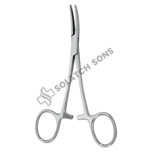 Dunhill Hemostatic Forcep – Curved (CVD), 13 cm (5") Surgical Vessel Clamp