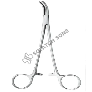 Hemostatic Forcep – Curved Sideways (CVD Sideways), 18 cm (7") Surgical Vessel Clamp