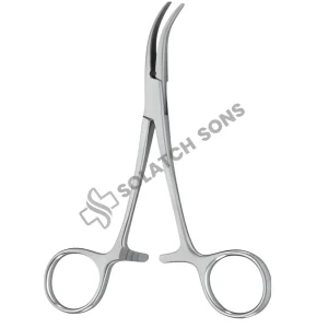 Dandy Hemostatic Forcep – Curved Sideways (CVD Sideways), 14 cm (5 1/2") Surgical Vessel Clamp – 1:2 Ratio