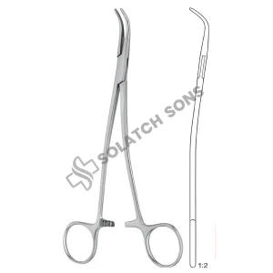 Overholt-Slim Ligature Forceps S-CVD – 18.5–21.5 cm (7¼"–8½") Surgical Instrument