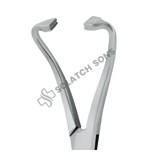 Peers-Bertram Towel Forceps, Curved — Surgical Draping Clamp (14.5 cm / 5¾")