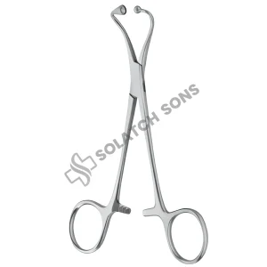 Towel Forceps for Paper Tissue — Surgical Tissue & Draping Clamp (11–14 cm / 4¼"–5½")