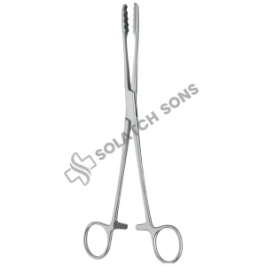 Ulrich Dressing Forceps — Straight & Curved Surgical Thumb Forceps (22–27 cm / 8¾"–10½")