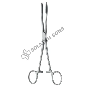 Gross-Maier Dressing Forceps — Straight & Curved, With or Without Ratchet (20 cm / 8")