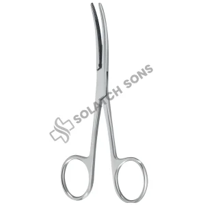 Bayant Dressing & Polypus Forceps, Curved (CVD) — 13 cm (5") Surgical Instrument