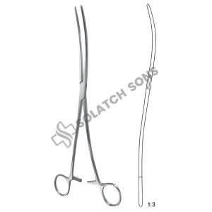 Bozemann S-CVD Cotton Swab Forcep 26 cm – Precision Surgical Instrument 10 1/4"