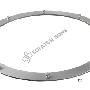 Abdominal Retractor Complete Set with Solid Frame 255 x 220 mm Surgical Retraction System