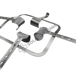 Abdominal Retractor Complete Set with Solid Frame 240 x 240 mm – 40 x 55 mm & 50 x 65 mm Blades Surgical Retraction System