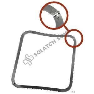 Abdominal Retractor Foldable Frame 240 x 240 mm Stainless Steel Surgical Retraction System