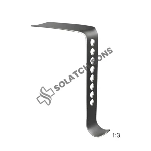 Abdominal Retractor 105 x 36 mm Surgical Stainless Steel Retractor for Abdominal & General Surgery