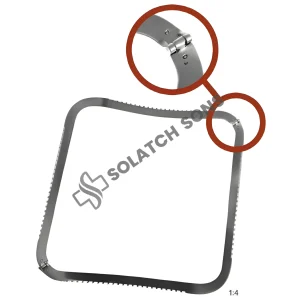 Abdominal Retractor Foldable Frame 240 x 240 mm Stainless Steel Surgical Retraction System